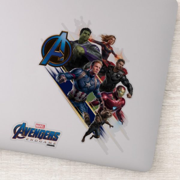 Avengers: Endgame | Group With Blue Logo Sticker