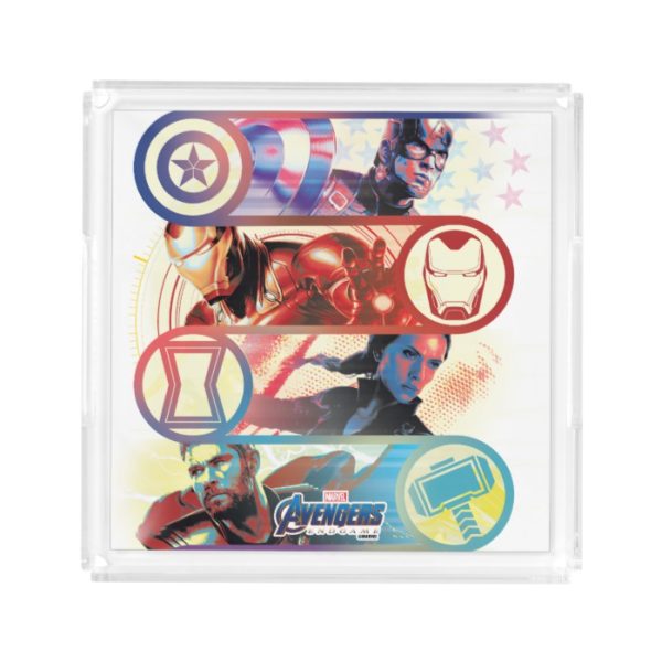 Avengers: Endgame | Heroes & Icons Graphic Acrylic Tray