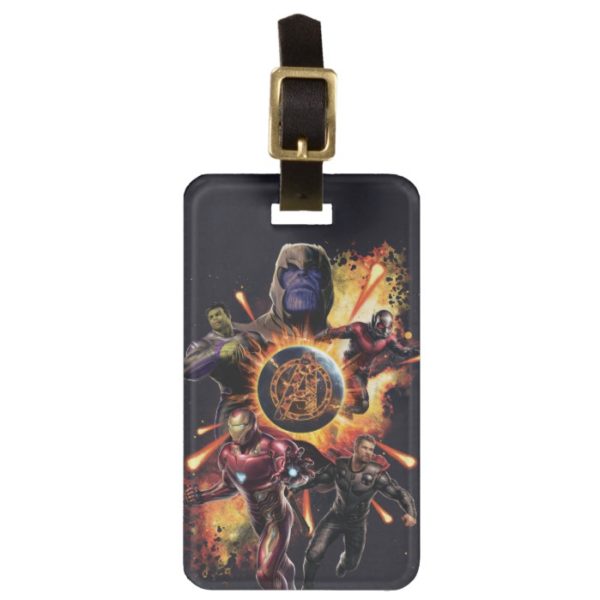 Avengers: Endgame | Thanos & Avengers Fire Graphic Bag Tag