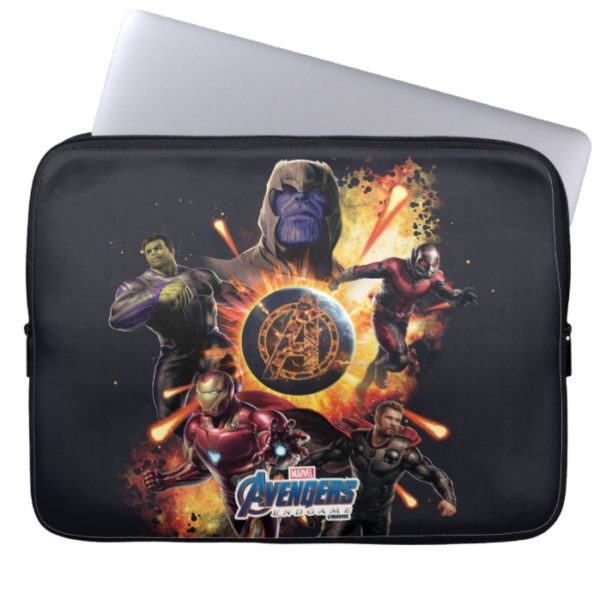 Avengers: Endgame | Thanos & Avengers Fire Graphic Computer Sleeve
