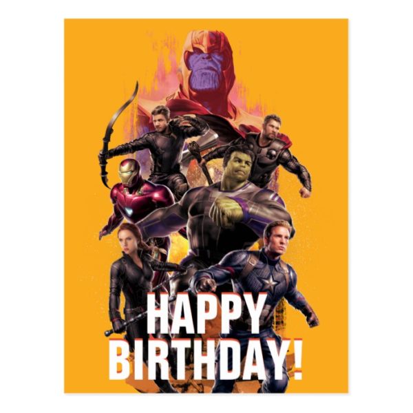 Avengers: Endgame | Thanos & Avengers Run Graphic Postcard