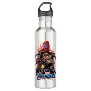 Avengers: Endgame | Thanos & Avengers Run Graphic Stainless Steel Water Bottle