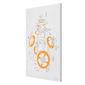 BB-8 Exploded View Drawing Canvas Print