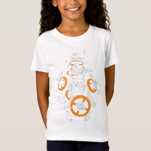 BB-8 Exploded View Drawing T-Shirt