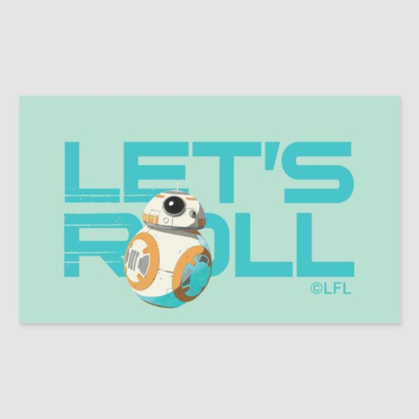 BB-8 | Let's Roll Rectangular Sticker