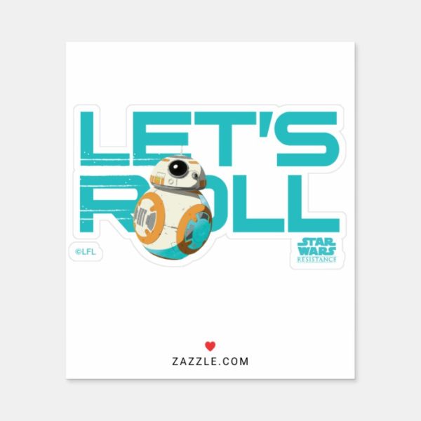 BB-8 | Let's Roll Sticker