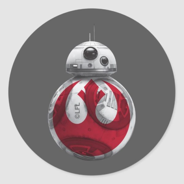 BB-8 | Rebel Alliance Symbol Classic Round Sticker