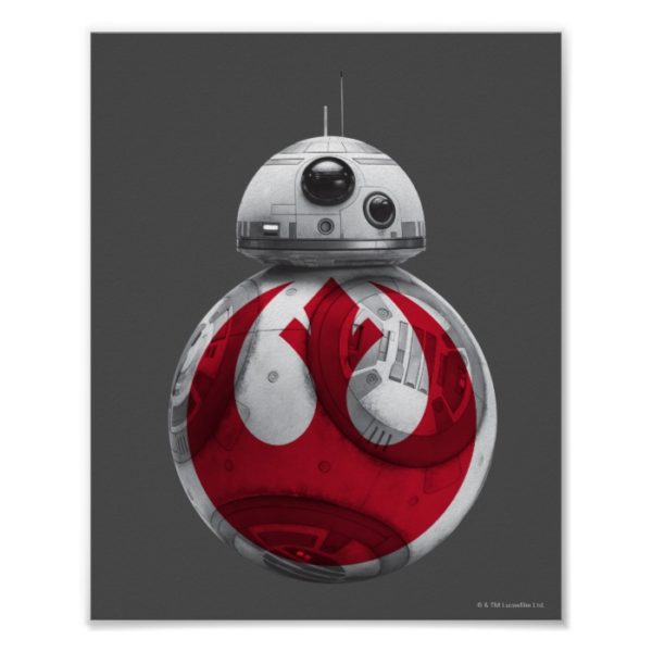 BB-8 | Rebel Alliance Symbol Poster