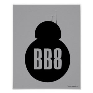 BB-8 Silhouette Poster