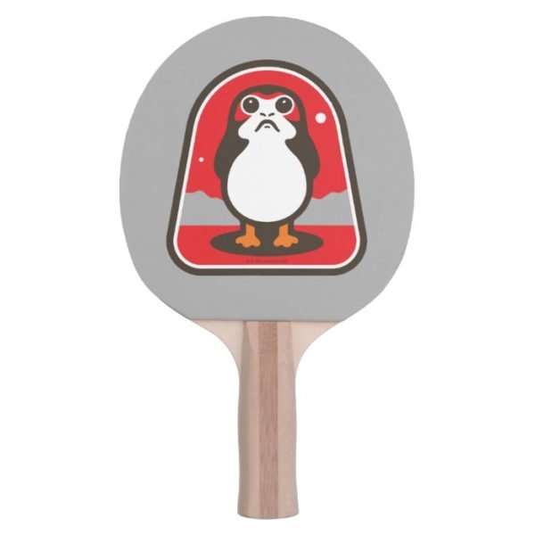 Cartoon Porg Badge Ping Pong Paddle