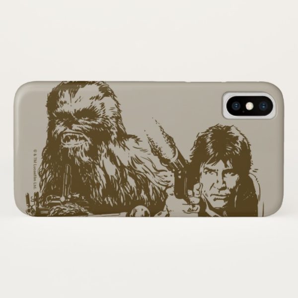 Chewie and Han Silhouette Case-Mate iPhone Case