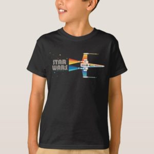 Cosmic Rainbow X-Wing Starfighter T-Shirt