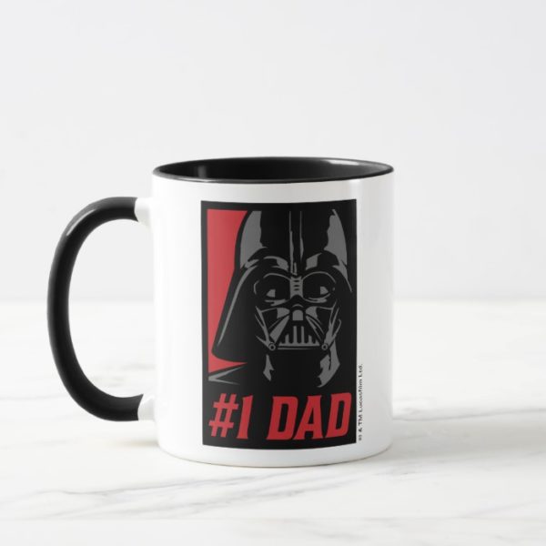 Darth Vader #1 Dad Stencil Portrait Mug
