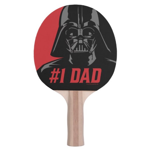 Darth Vader #1 Dad Stencil Portrait Ping Pong Paddle