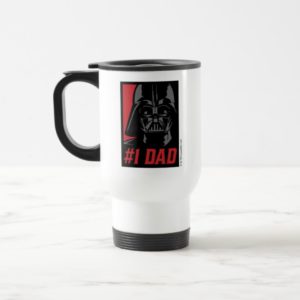 Darth Vader #1 Dad Stencil Portrait Travel Mug