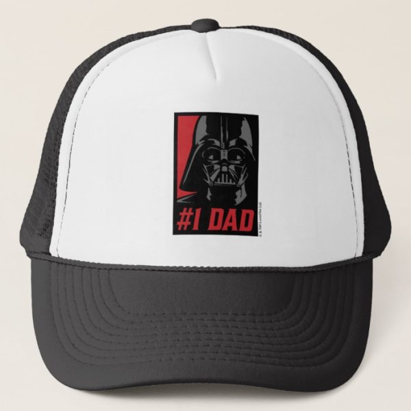 Darth Vader #1 Dad Stencil Portrait Trucker Hat