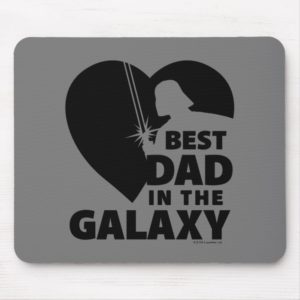 Darth Vader "Best Dad" Heart Silhouette Mouse Pad