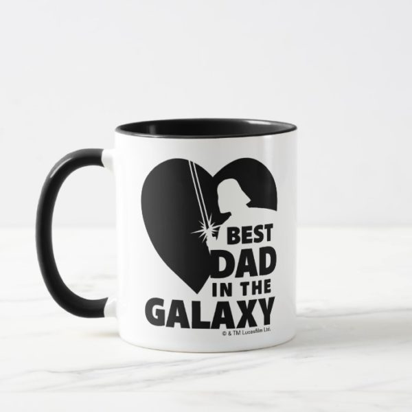 Darth Vader "Best Dad" Heart Silhouette Mug
