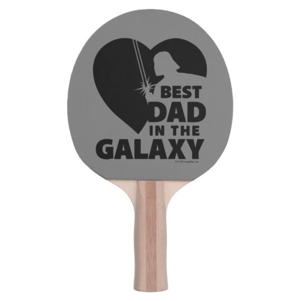 Darth Vader "Best Dad" Heart Silhouette Ping Pong Paddle