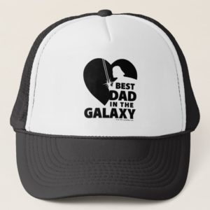 Darth Vader "Best Dad" Heart Silhouette Trucker Hat