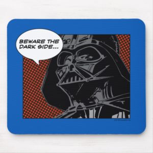 Darth Vader Comic "Beware The Dark Side" Mouse Pad