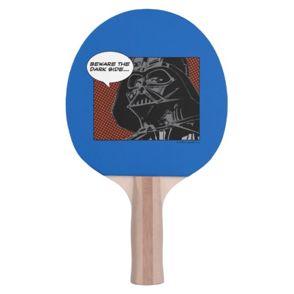 Darth Vader Comic "Beware The Dark Side" Ping Pong Paddle