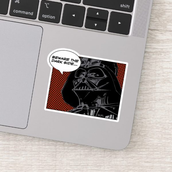Darth Vader Comic "Beware The Dark Side" Sticker