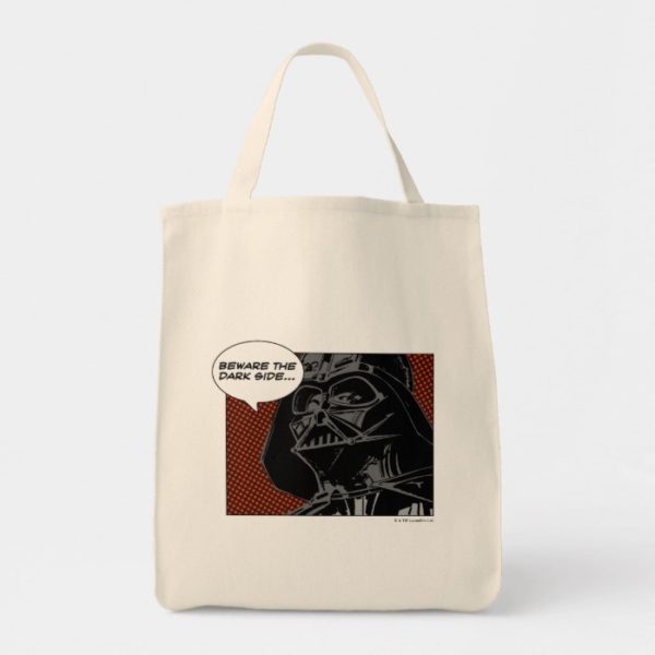 Darth Vader Comic "Beware The Dark Side" Tote Bag