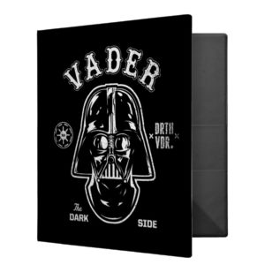 Darth Vader Dark Side Badge 3 Ring Binder
