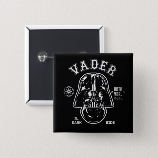 Darth Vader Dark Side Badge Button