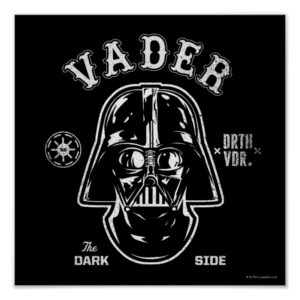 Darth Vader Dark Side Badge Poster