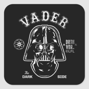 Darth Vader Dark Side Badge Square Sticker