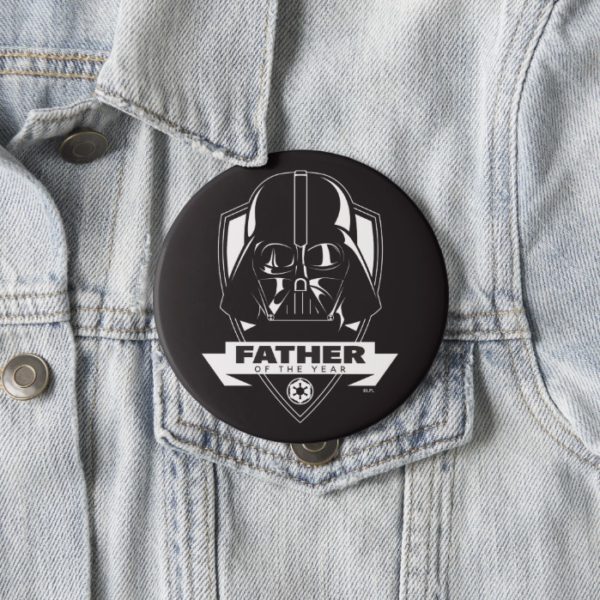 Darth Vader "Father of the Year" Crest Button