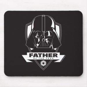 Darth Vader "Father of the Year" Crest Mouse Pad