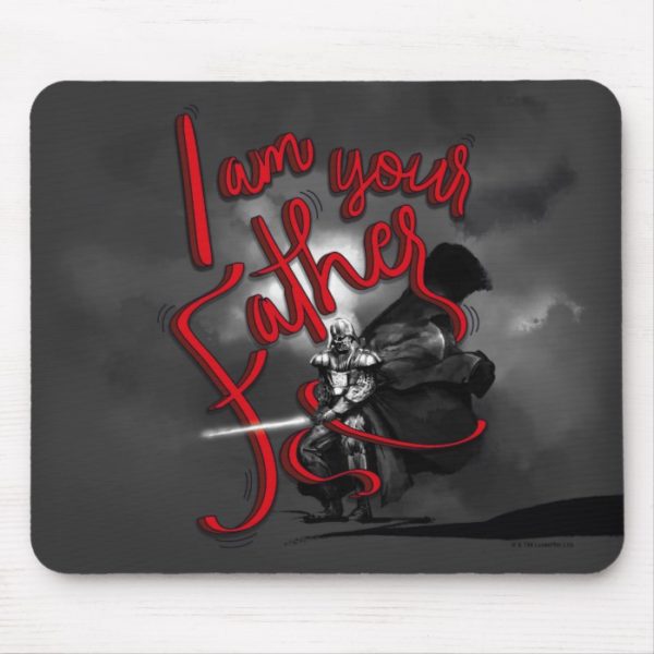 Darth Vader "I Am Your Father" Illustration Mouse Pad