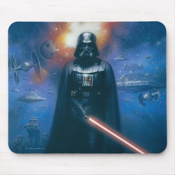 Darth Vader Imperial Forces Illustration Mouse Pad