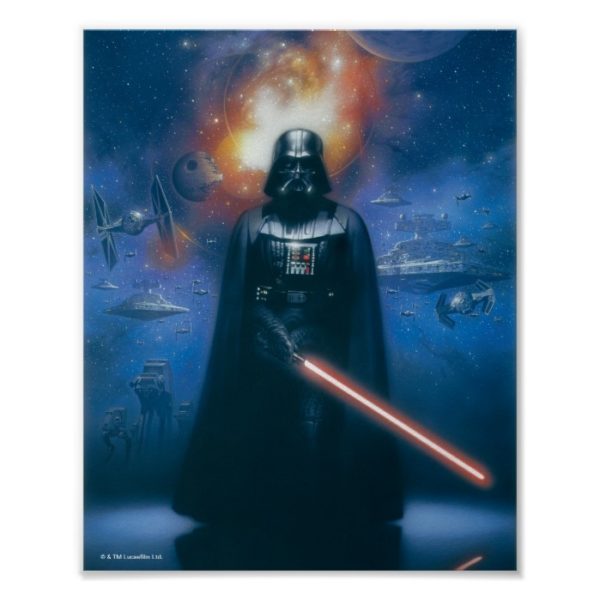 Darth Vader Imperial Forces Illustration Poster