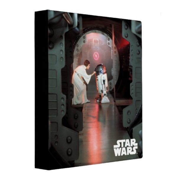 Leia and R2-D2 Secret Message Scene 3 Ring Binder