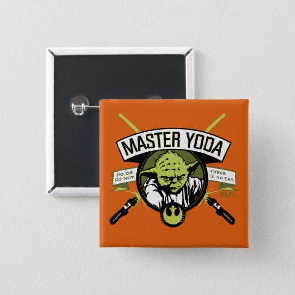 Master Yoda Lightsaber Badge Button