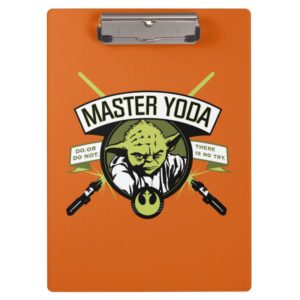 Master Yoda Lightsaber Badge Clipboard