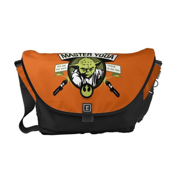 Master Yoda Lightsaber Badge Courier Bag