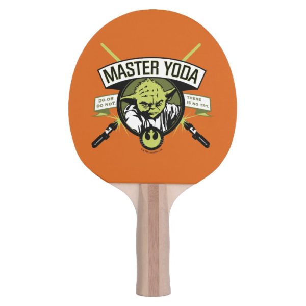 Master Yoda Lightsaber Badge Ping Pong Paddle