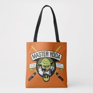 Master Yoda Lightsaber Badge Tote Bag