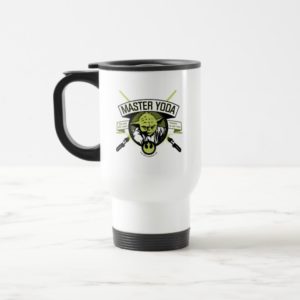 Master Yoda Lightsaber Badge Travel Mug