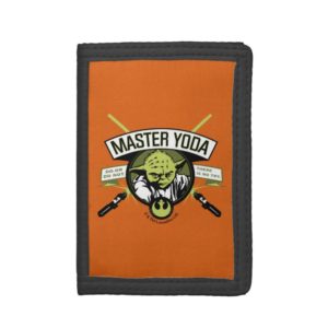 Master Yoda Lightsaber Badge Trifold Wallet