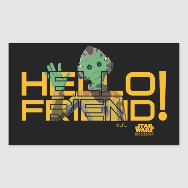 Neeku Vozo | Hello Friend! Rectangular Sticker
