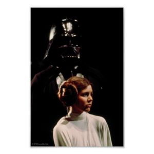 Princess Leia and Darth Vader Photo Poster