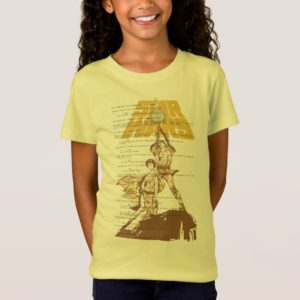 Princess Leia & Luke Skywalker | Unscripted Poster T-Shirt