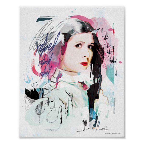 Princess Leia | Rebel Collage Poster