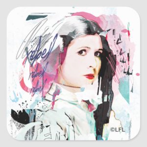Princess Leia | Rebel Collage Square Sticker
